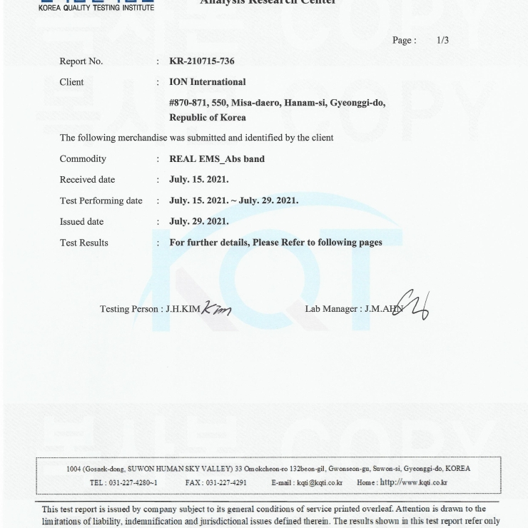 Đai mát-xa định hình Real EMS