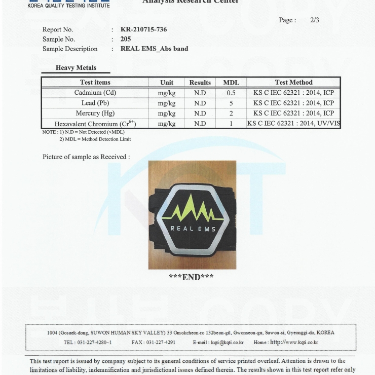 Đai mát-xa định hình Real EMS